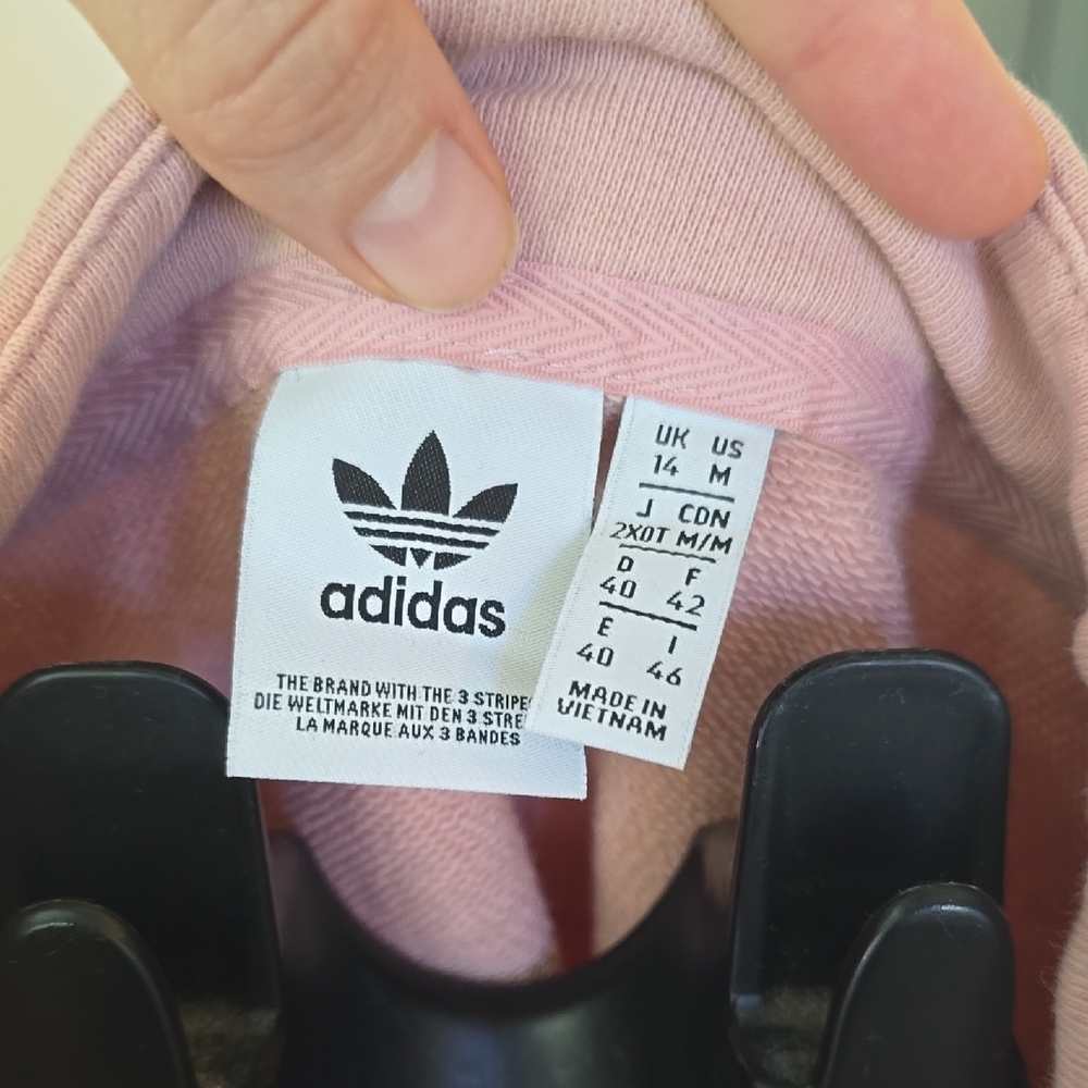 Adidas Light Pink Quarter-Zip Sweatshirt - Picture 4 of 5